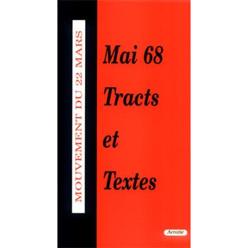 Livre MAI 68 TRACTS ET TEXTES