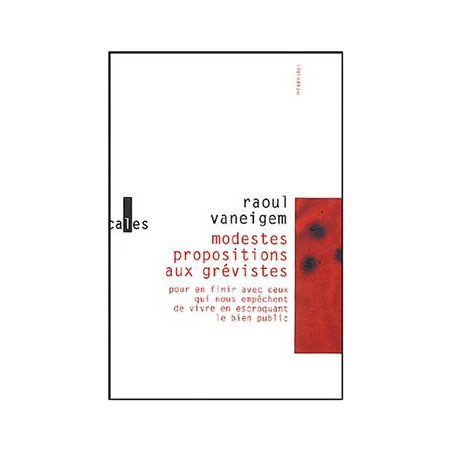 Book MODESTES PROPOSITIONS AUX GREVISTES