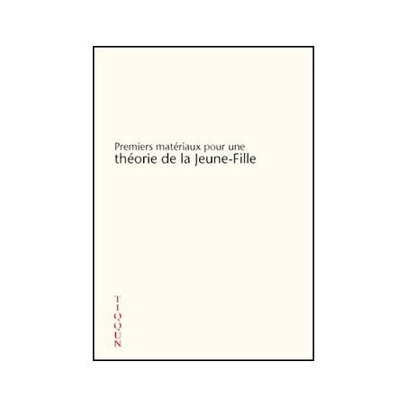Book THEORIE DE LA JEUNE FILLE