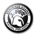 Badge SKINHEADS AGAINST RACIAL PREJUDICE - SHARP (1)