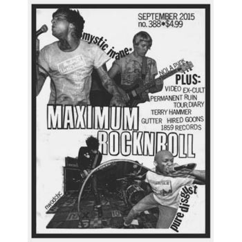 Book MAXIMUM ROCKNROLL N°388 SEPT 2015