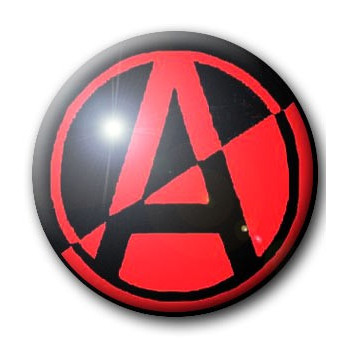 Badge A CERCLE NOIR ET ROUGE