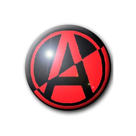 Badge A CERCLE NOIR ET ROUGE