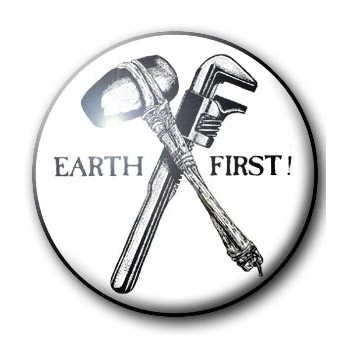 Button EARTH FIRST