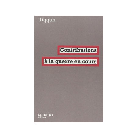 Book CONTRIBUTIONS A LA GUERRE EN COURS