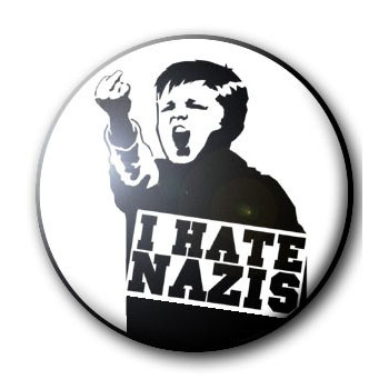 Badge I HATE NAZIS