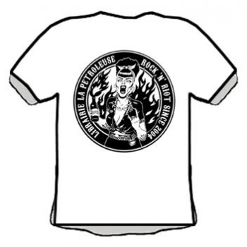 T-Shirt LA PETROLEUSE BOOKSTORE (4) WHITE & BLACK