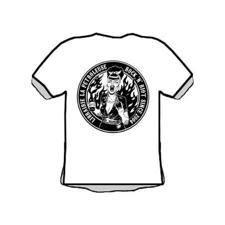 T-Shirt LIBRAIRIE LA PETROLEUSE (4) BLANC & NOIR
