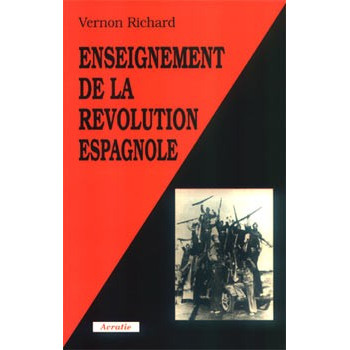 Livre ENSEIGNEMENT DE LA REVOLUTION ESPAGNOLE