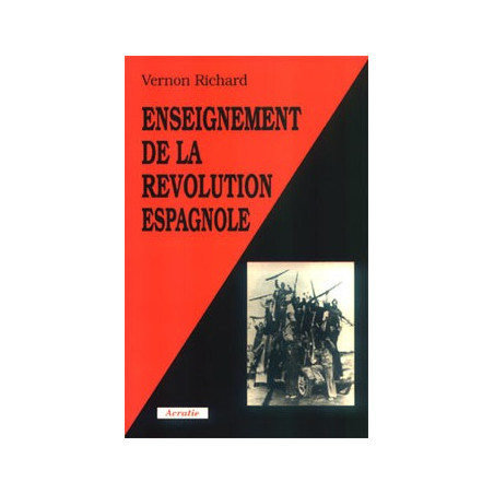 Livre ENSEIGNEMENT DE LA REVOLUTION ESPAGNOLE