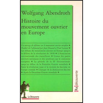 Book HISTOIRE DU MOUVEMENT OUVRIER EN EUROPE