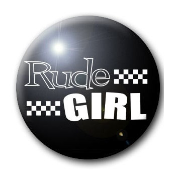 Button RUDE GIRL