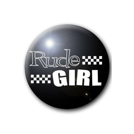 Button RUDE GIRL