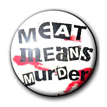 Button MEAT IS MURDER