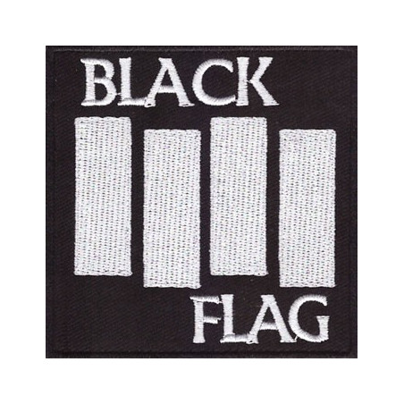 BLACK FLAG EMBROIDERED Patch