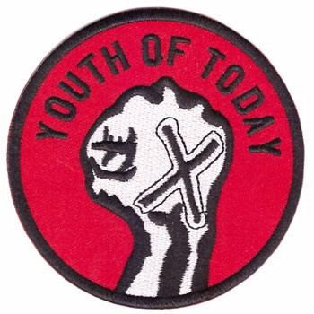YOUTH OF TODAY - EMBROIDERED Patch
