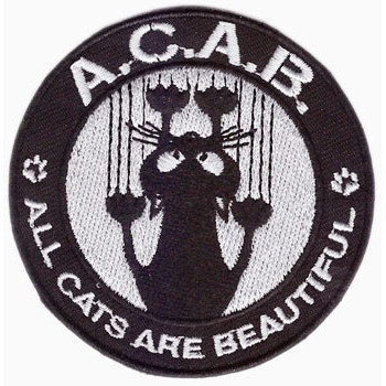 ALL CATS ARE BEAUTIFUL - EMBROIDERED Patch ALL CATS ARE BEAUTIFUL - EMBROIDERED Patch