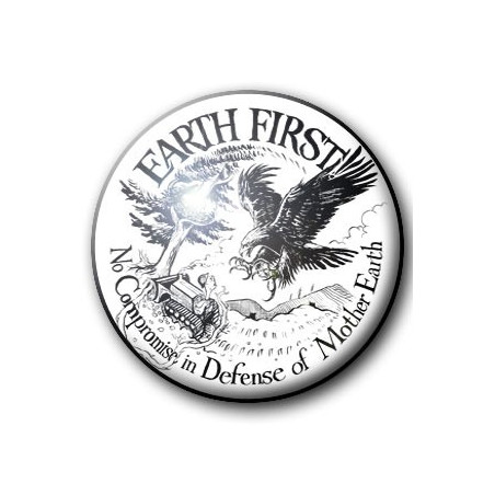 Badge EARTH FIRST - NO COMPROMISE