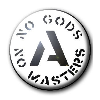 Badge NO GODS NO MASTERS