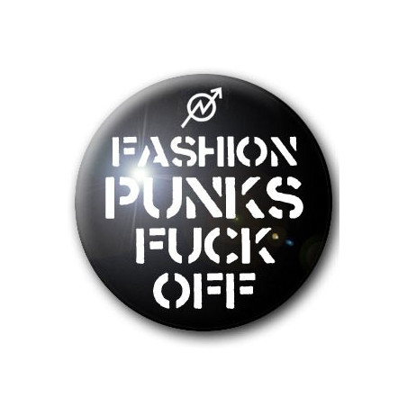 Badge FASHION PUNKS FUCK OFF