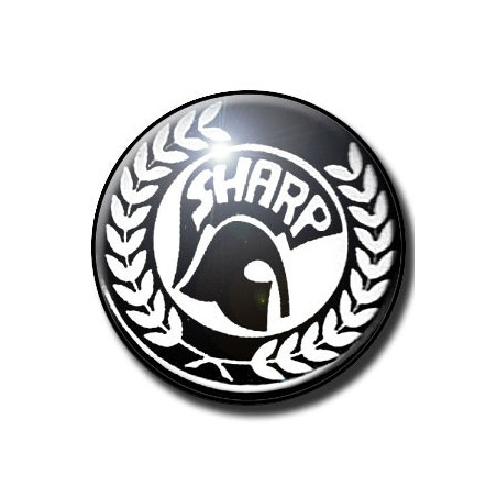 Badge SHARP (2) SKINHEADS AGAINST RACIAL PREJUDICE