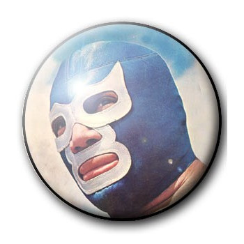 LUCHA LIBRE BLUE DEMON BUTTON