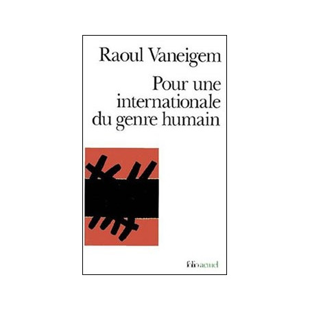 Livre POUR UNE INTERNATIONALE DU GENRE HUMAIN