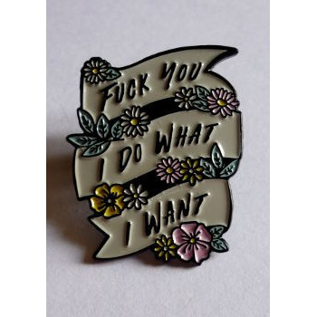 ENAMEL PIN FUCK YOU ENAMEL PIN FUCK YOU