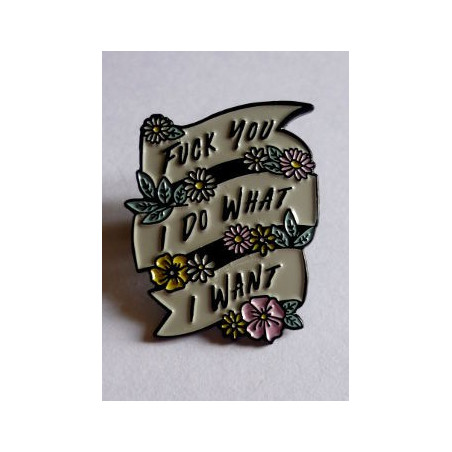 ENAMEL PIN FUCK YOU