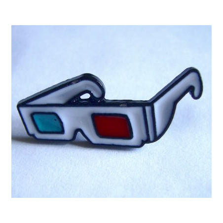 ENAMEL PIN GLASSES 3D