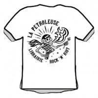 T-Shirt LIBRAIRIE LA PETROLEUSE (5) BLANC & NOIR