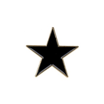 ENAMEL PIN BLACK STAR