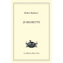 Livre JE REGRETTE