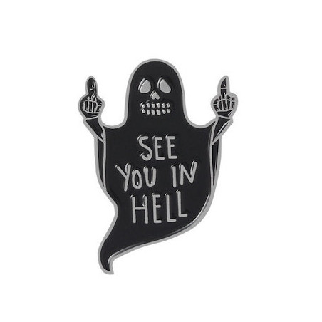 ENAMEL PIN SEE YOU IN HELL