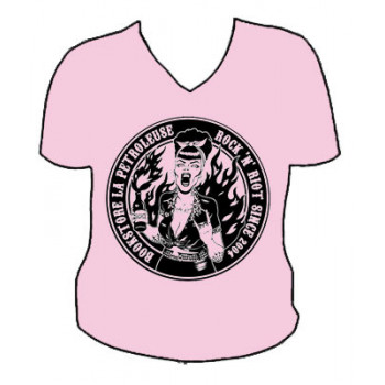 T-SHIRT LA PETROLEUSE BOOKSHOP (2012) PINK - GIRLIE