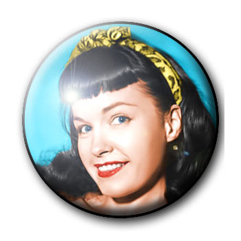 BUTTON BETTIE PAGE