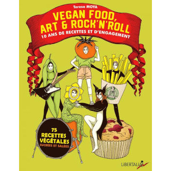 livre VEGAN FOOD, ART ET ROCK’N’ROLL