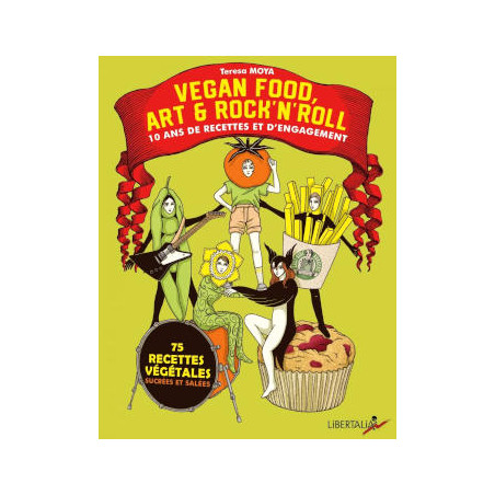 book VEGAN FOOD, ART ET ROCK’N’ROLL