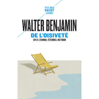 book DE L’OISIVETÉ walter benjamin